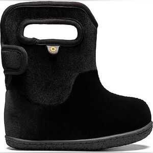 Size 8 Toddler Bogs Kids Black Cozy Boots